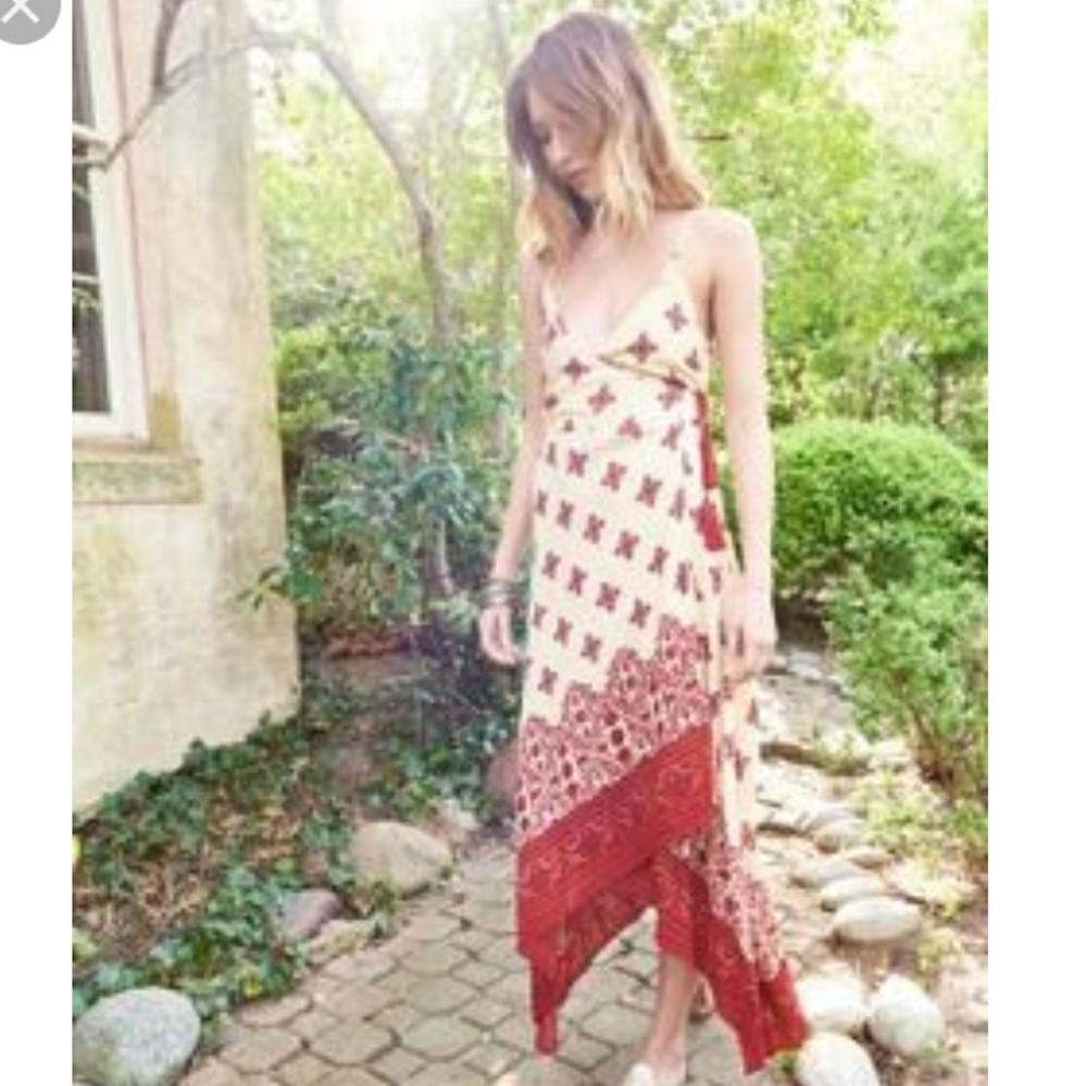 Long maxi paisley wrap dress earthbound trading